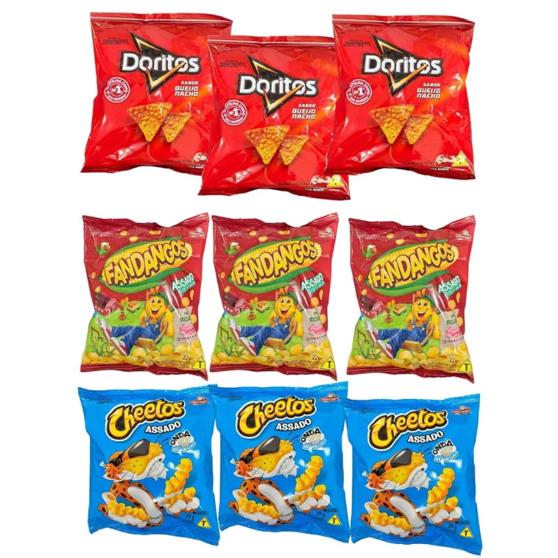 55un Mini Elma Chips Cheetos 20gr + Doritos 22g + Fandangos 22g