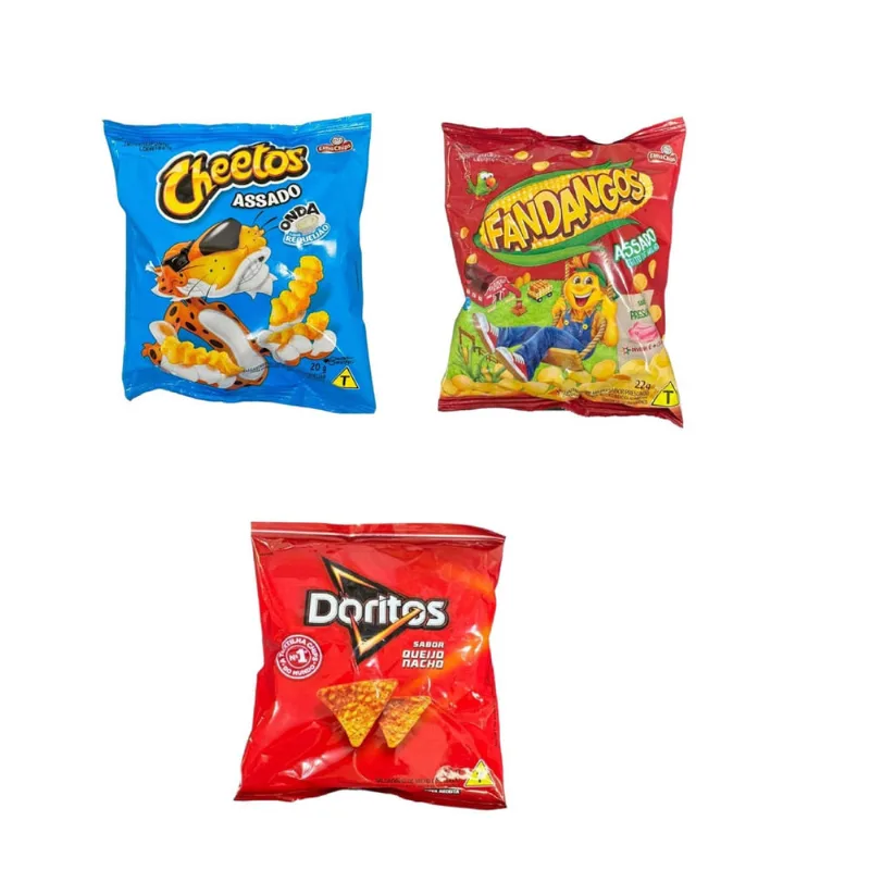 Mini Elma Chips Cheetos + Doritos + Fandangos- Kit 15un