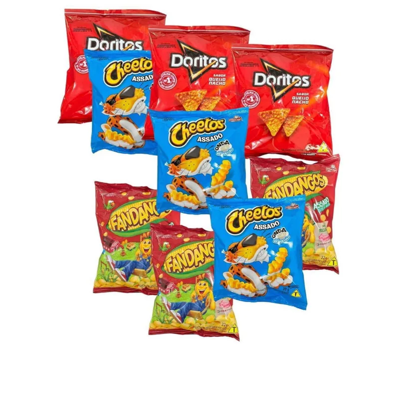 Elma Chips Doritos + Fandangos + Cheetos Caixa Com 30Un Total