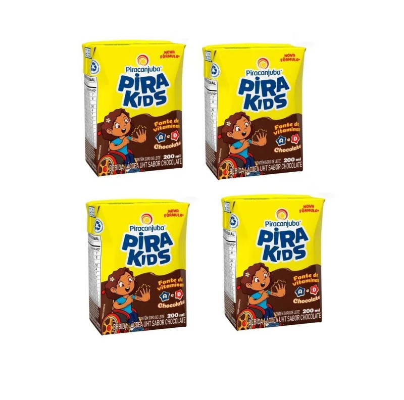 Achocolatado Liquido Picaranjuba 200ml Pirakids-kit 30un - Não Informado - Mercearia