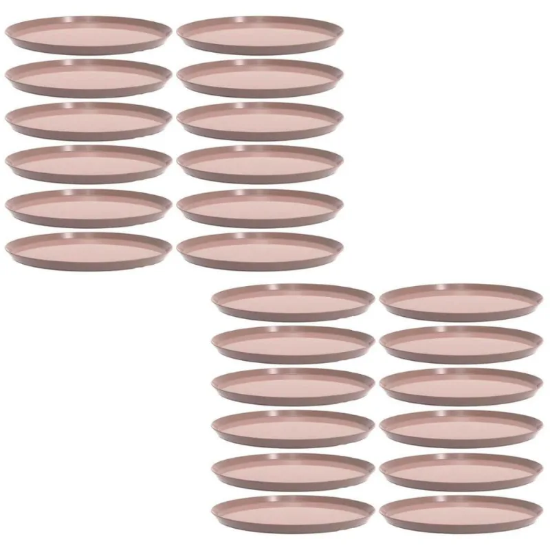 24 Bandejas Redondas 28cm Servir Amêndoa Bar Restaurante Crippa Bubble