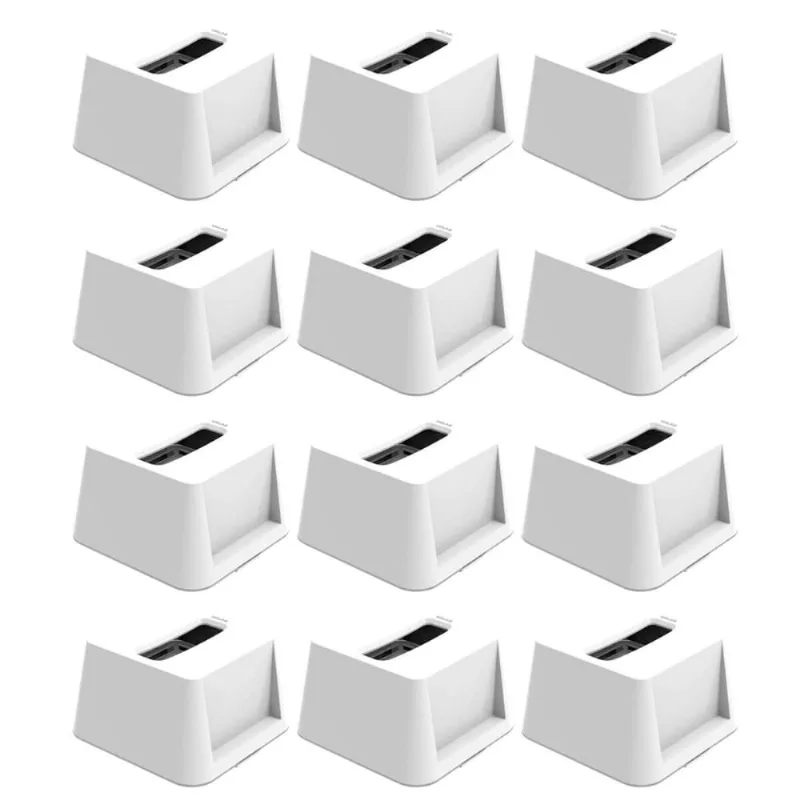 Kit 12 Porta Guardanapos de Mesa Quadrado Branco Restaurante Lanchonete Bar Crippa