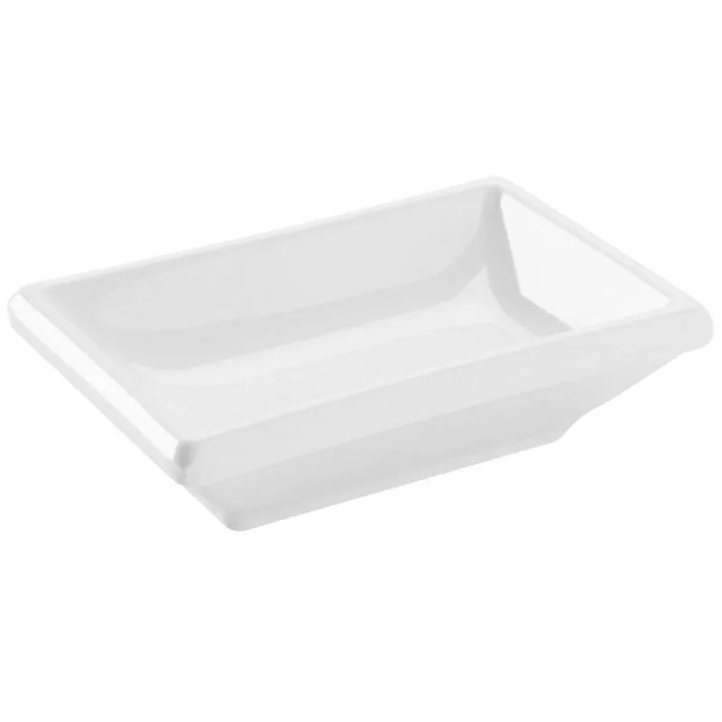 Kit 12 Potes Melamina Branco 25ml De Molho Shoyu Para Sushi