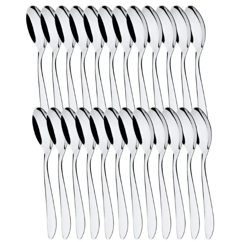 24 Colheres de Sobremesa 16,4cm Inox Lyon Brinox Doces Caldas Pavês Mousses Tortas