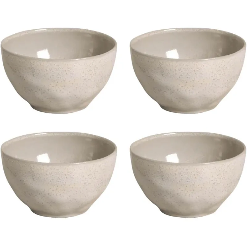 4 Bowls Orgânico Latte 558ml Cumbuca Servir Porto Brasil 13x7cm Off White