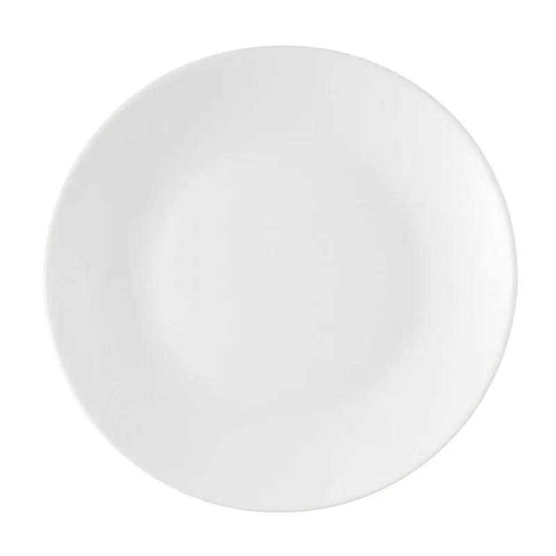 Kit 48 Pratos 18cm Plástico Duro Rasos Coza Restaurante Resistente Reutilizável