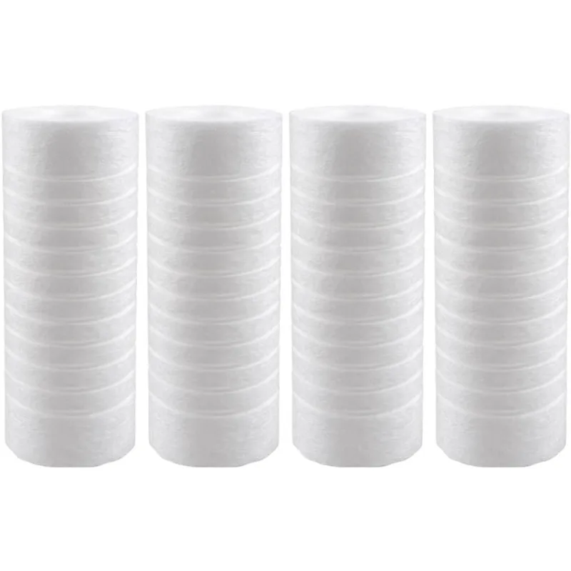 Kit 4 Refis Ranhurados de Reposição 7" Melt Blown para Filtro de Máquina de Lavar Maqlav Acquabios
