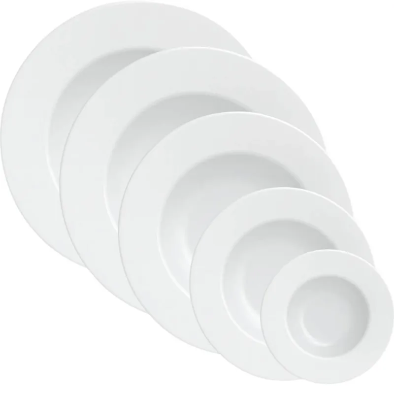 Aparelho de Jantar Maria Augusta Porcelana 30 Peças Tramontina Mesa Posta Branca
