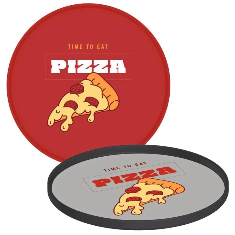 Jogo 6 Pratos para Pizza Tramontina 20cm Mesa Posta Poliprop