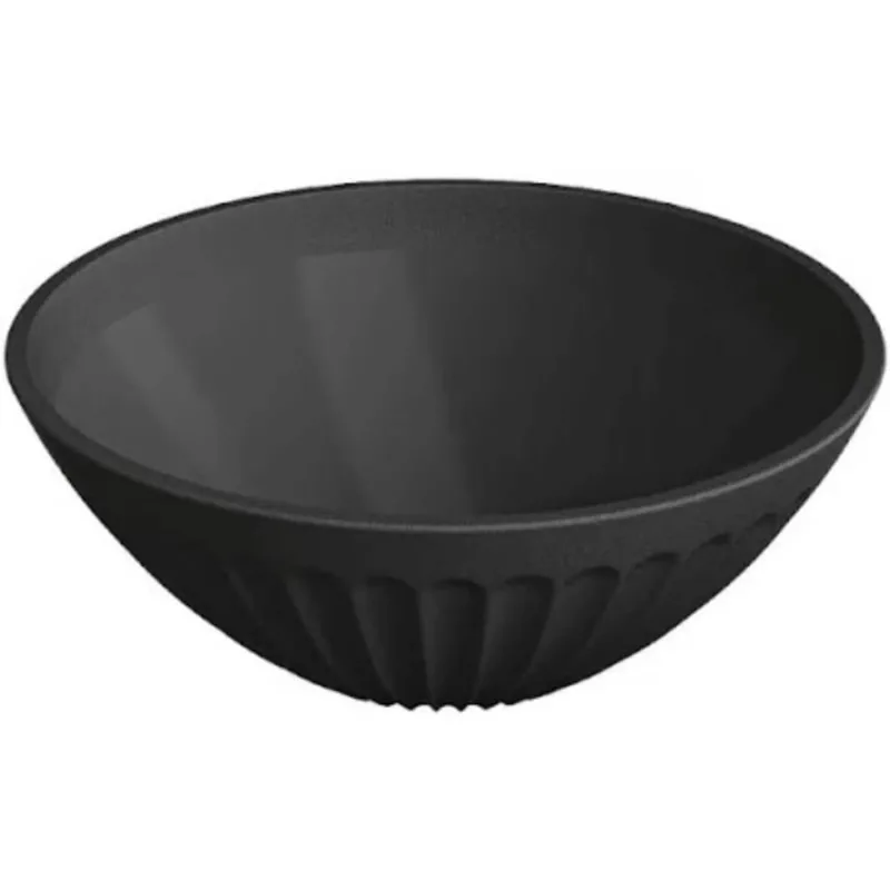 Kit 6 Cumbucas Plásticas 400ml Pretas Bowls Tigelas Uz Sobremesa Sorvete Cereais