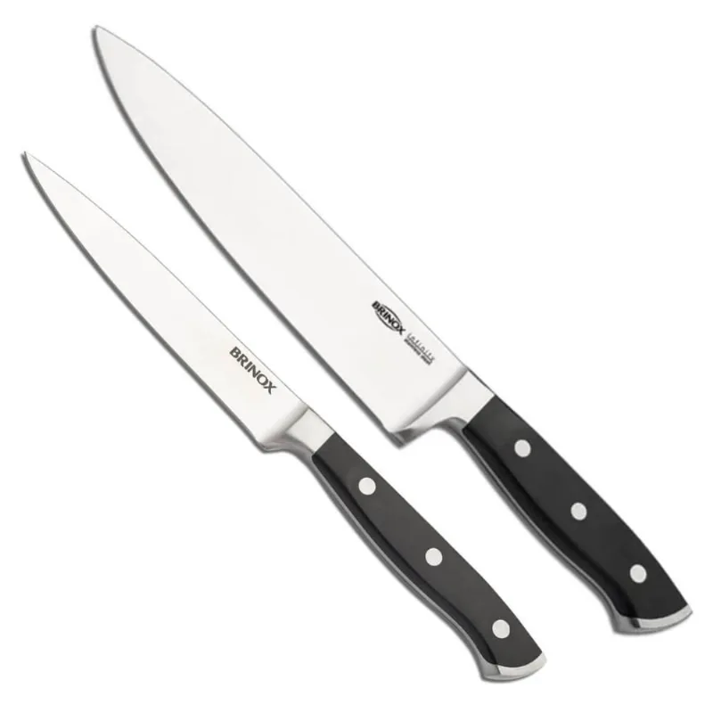 Jogo 2 Facas para Cozinha 5' e 8' Infinity Aço Inox Profissi
