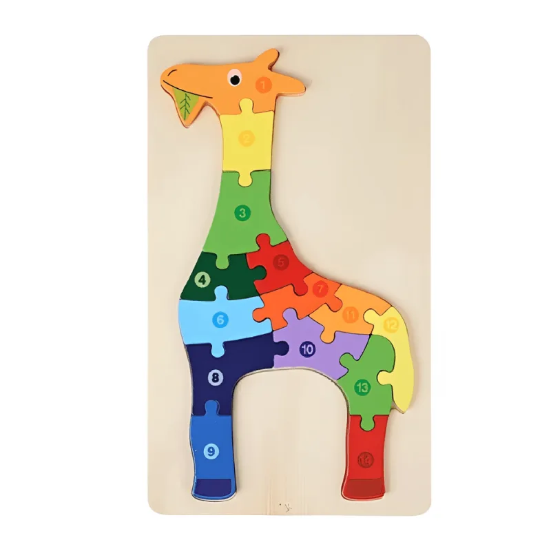 Quebra-cabeça De Madeira 3d Infantil Educativo Lúdico