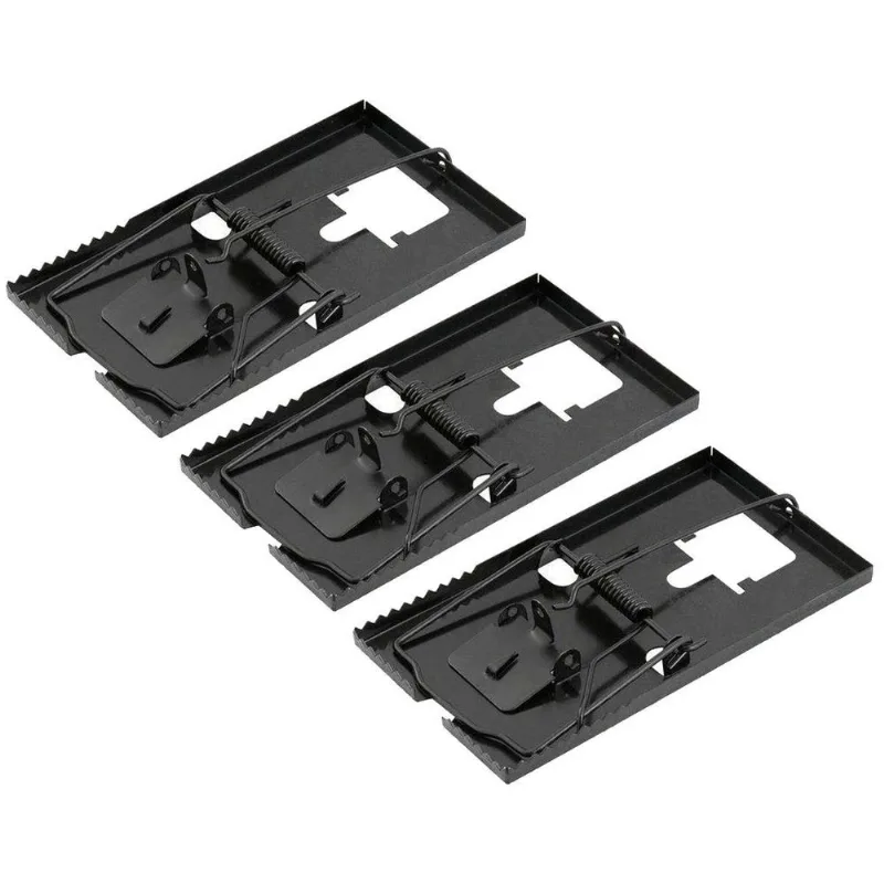 Kit 3 Ratoeiras De Mola Grande 160 X 88mm Pega Rato Ratazana