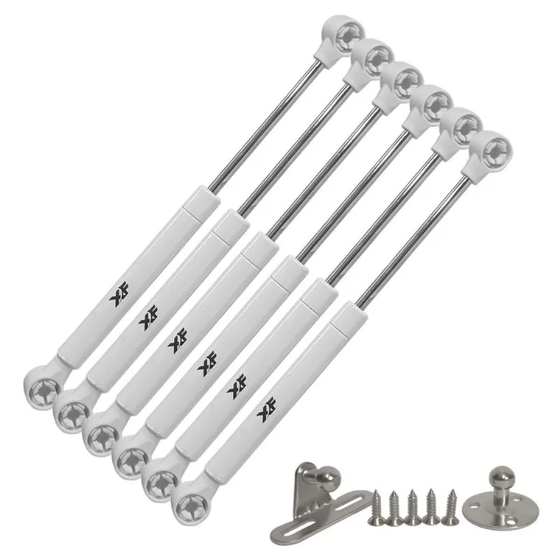 Kit 6 Pistão A Gás 245mm 80n 8kg Amortecedor Porta Armário