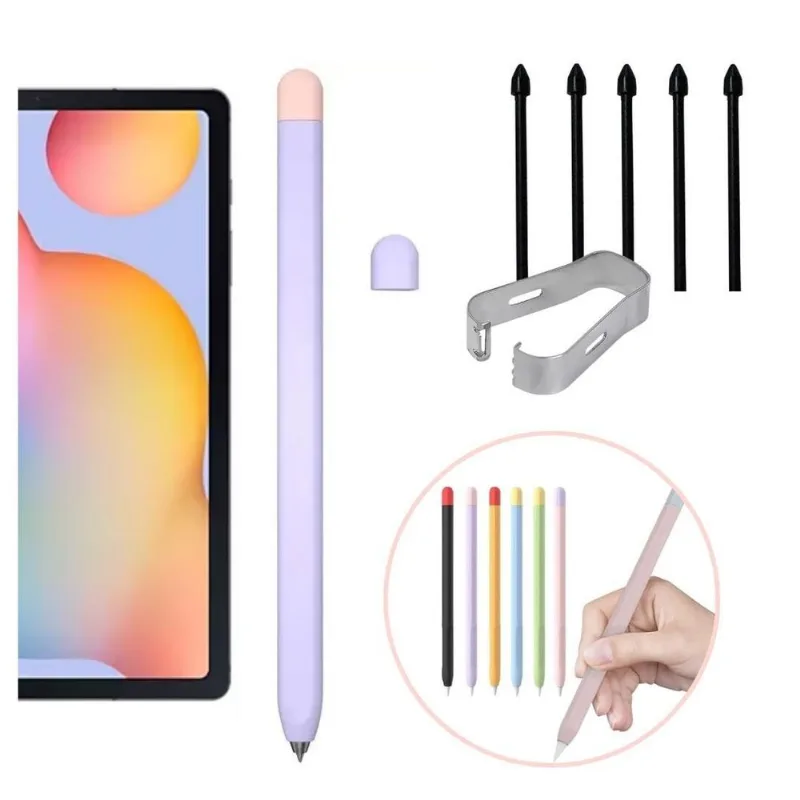 Capa Protetora Para Caneta S-pen S6 Lite + 5uni Ponta Extra