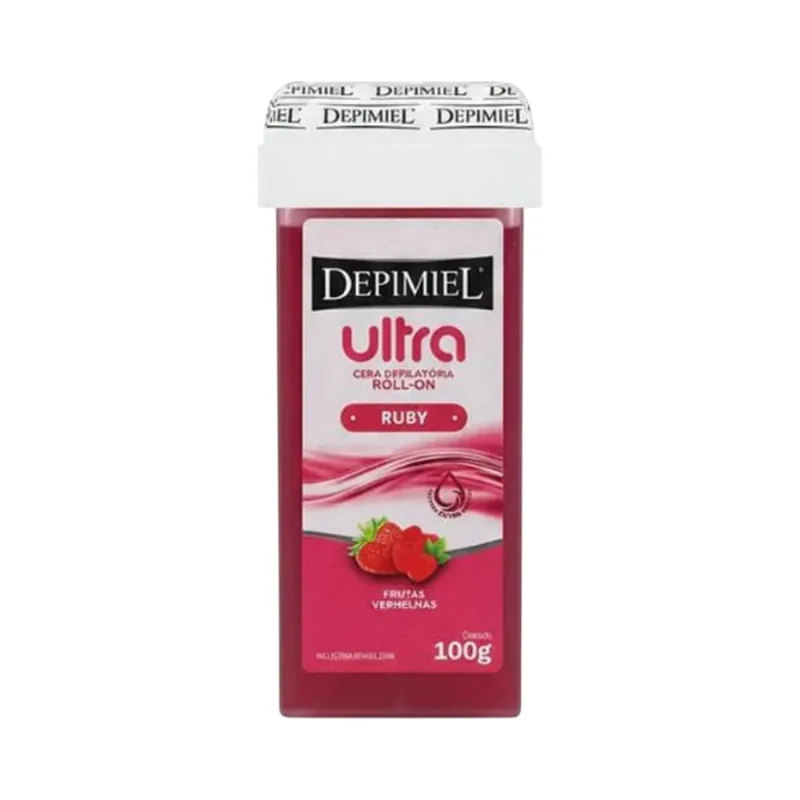 Cera Roll-On Depimiel Ultra Ruby 100g Cera Depil Depimiel 100g Rollon Ultra Ruby