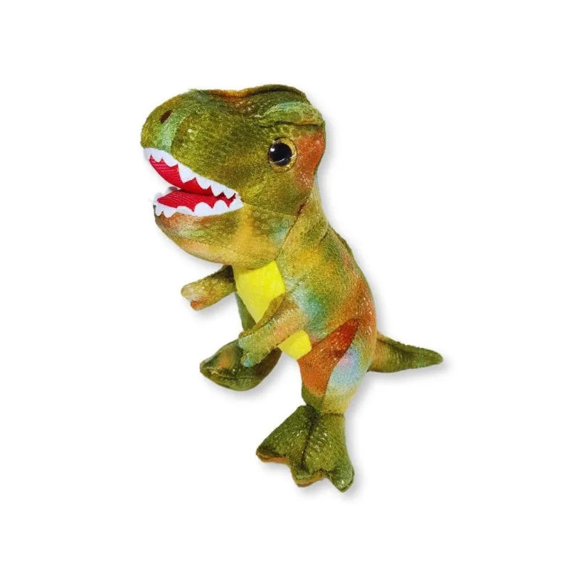 Dinossauro Tiranossauro Rex de Pelúcia Fizzy Toys 24cm Macio Infantil Presente