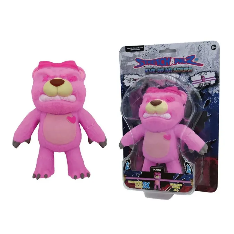 Boneco Que Estica Stretchapalz Evil Bears Série 3213 Mara – Ursinho Diabólico Elástico e Divertido