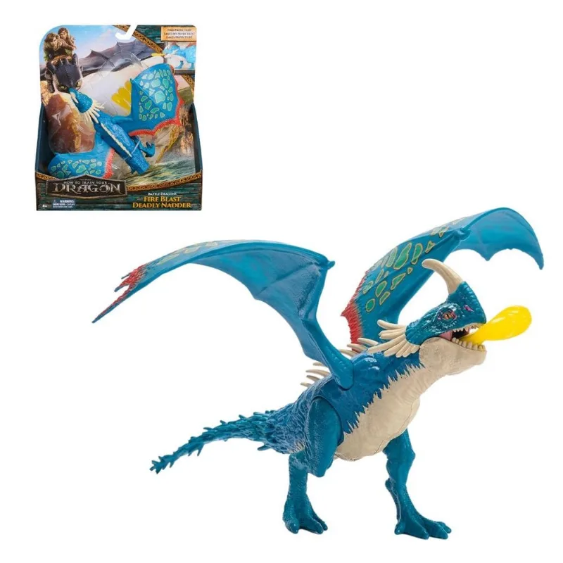 Figura Dragão Nadder Mortal com Lançamento de Projéteis – Como Treinar Seu Dragão Sunny