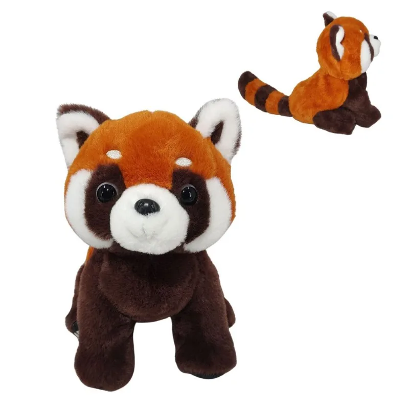 Panda Vermelho de Pelúcia 25cm com Detalhes Marrom – Fofo, Macio e Realista
