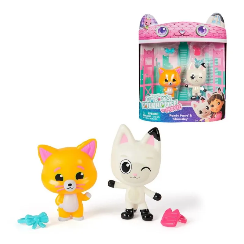 Pack 2 Figuras Colecionáveis Gabby’s Dollhouse Sunny – Pandy Paws e Chumsley