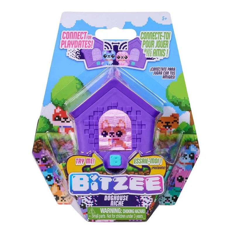 Bicho Virtual Bitzee Doghouse Casinha Pet Interativo Digital Sunny Brinquedos