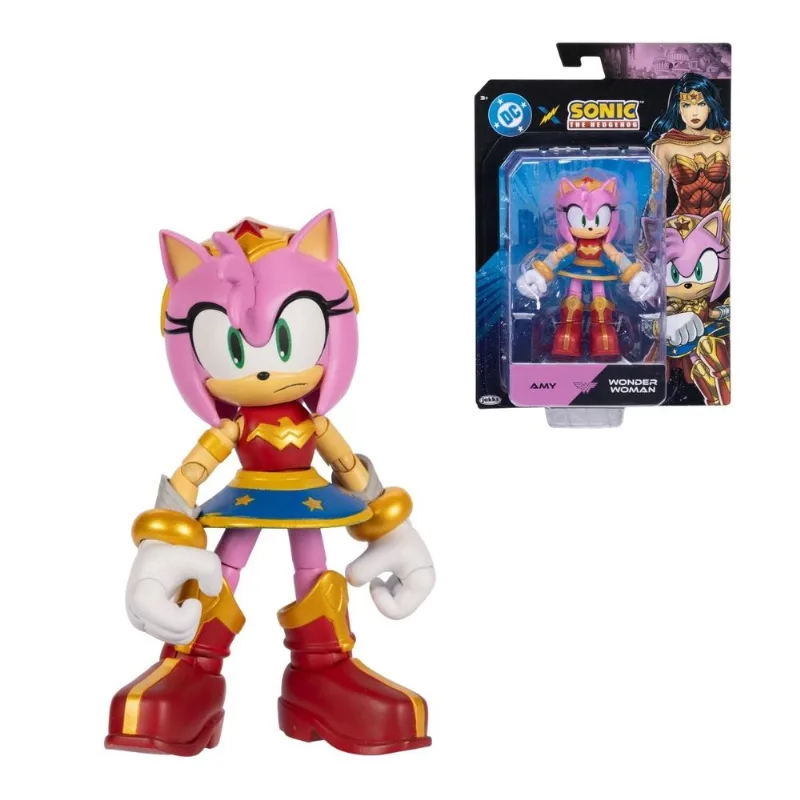Boneco Amy Mulher Maravilha Articulado 12cm DC Sonic Sunny Oficial Colecionável