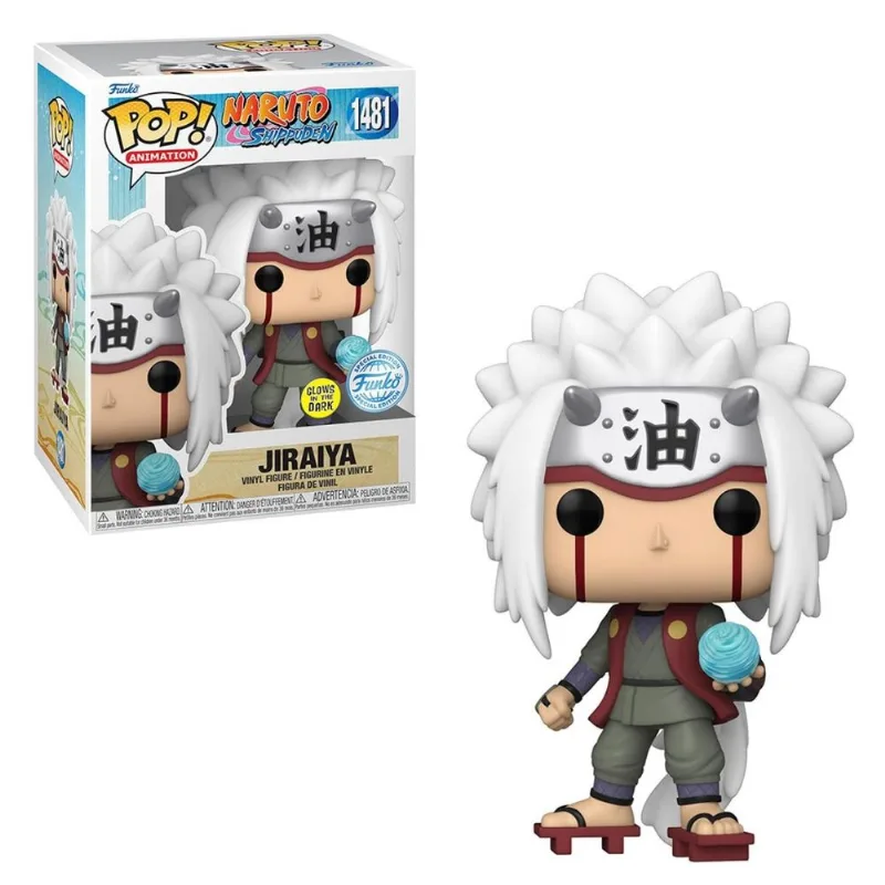 Boneco Funko Pop Jiraiya 1481 Naruto Shippuden Glow In The Dark Original