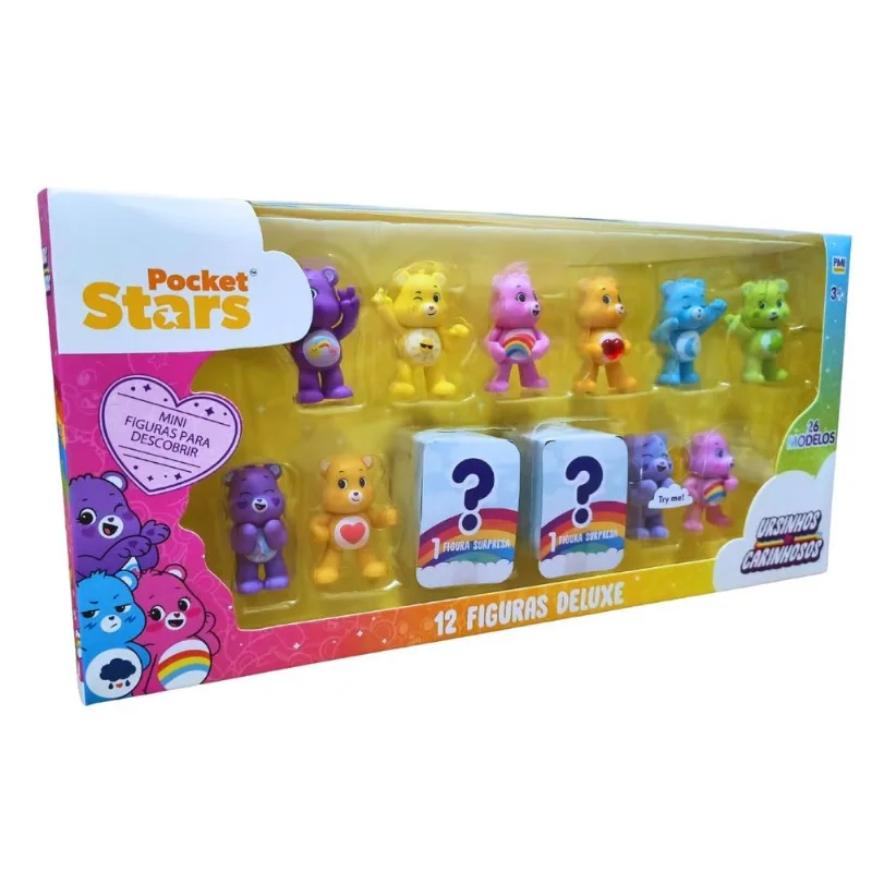 Pack Deluxe 12 Mini Figuras Ursinhos Carinhosos Sunny Pocket Stars