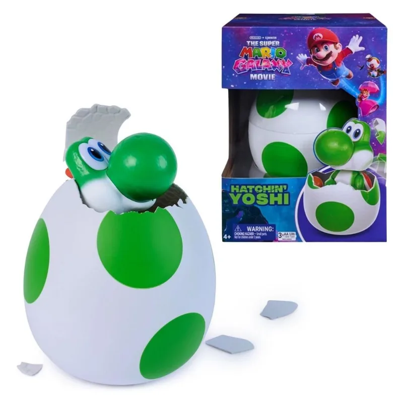 Yoshi Ovo Chocando Interativo - Super Mario Galaxy Movie - Presente - Sunny