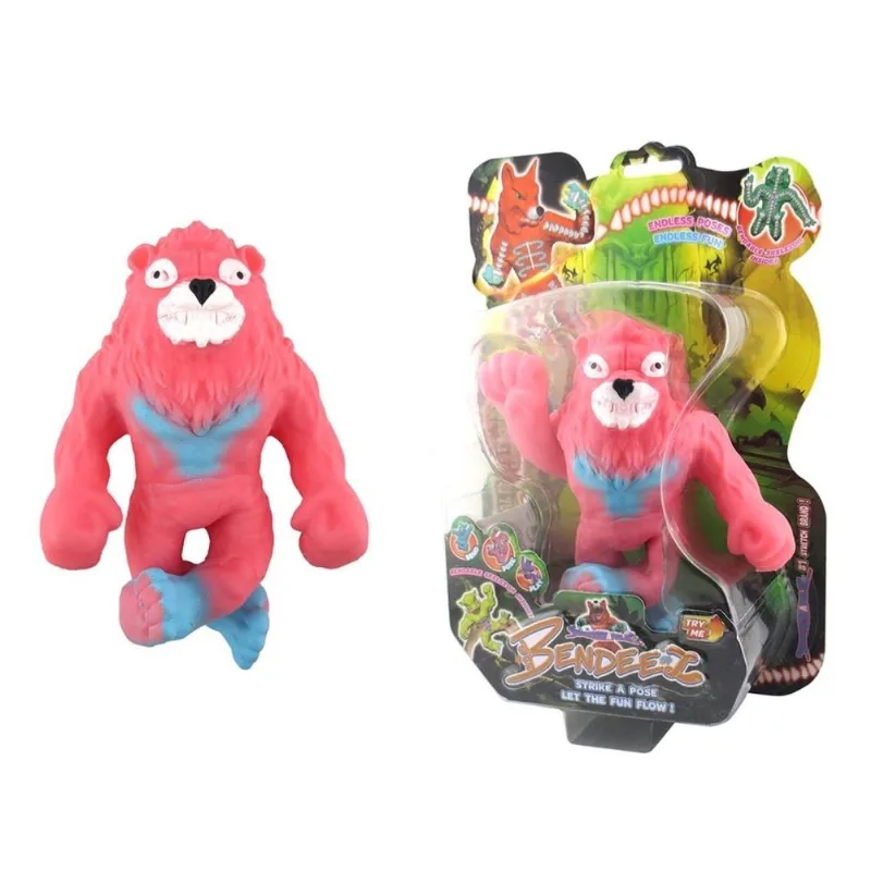 Boneco Que Estica Stretchapalz Pinkfang Articulável e Elástico Sunny