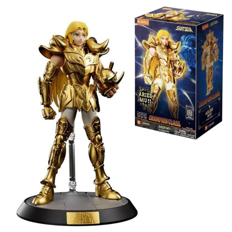 Boneco Mu de Áries Cavaleiros do Zodíaco Saint Seiya Champion Class Blokees