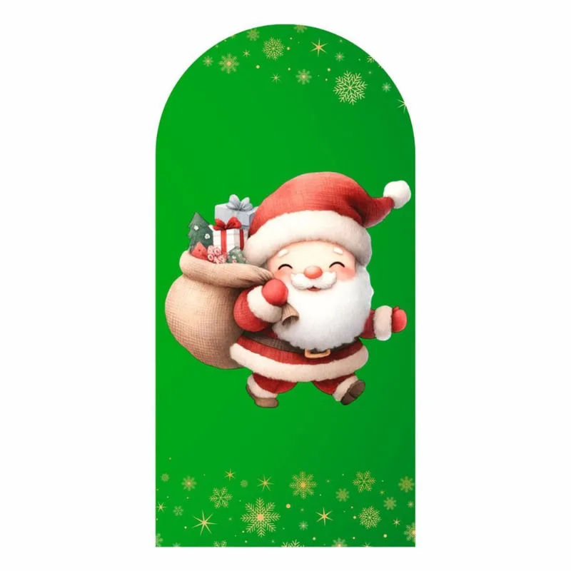 Painel De Festa Romano Natal 3D Decorativo Tecido 200X100Cm