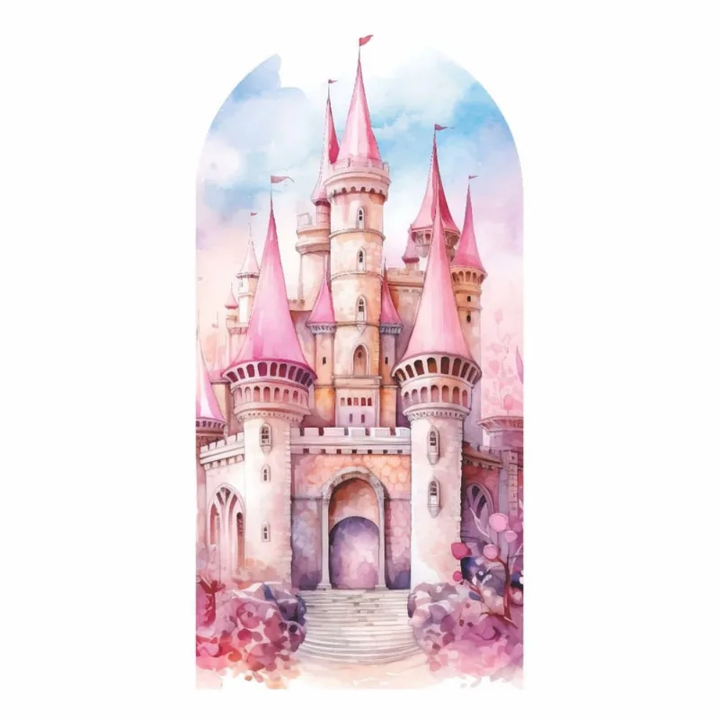 Painel Romano Castelo Decoração 3D Em Tecido 180 X 90 Cm