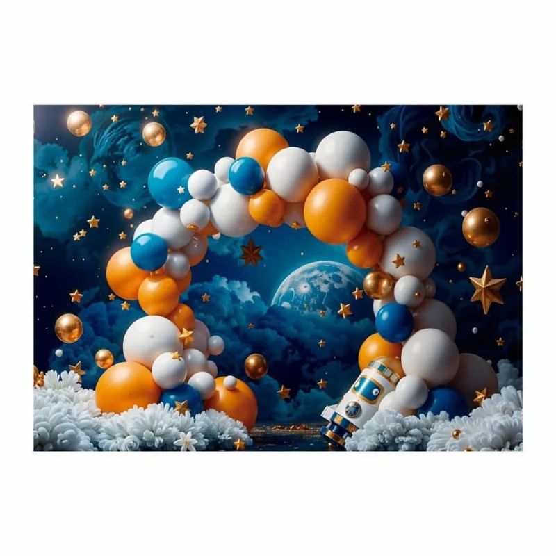 Fundo Fotográfico Astronauta Tecido 2,20M X 1,50M F1414
