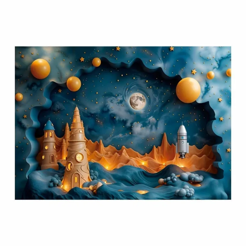 Fundo Fotográfico Astronauta Tecido 2,20M X 1,50M F1422