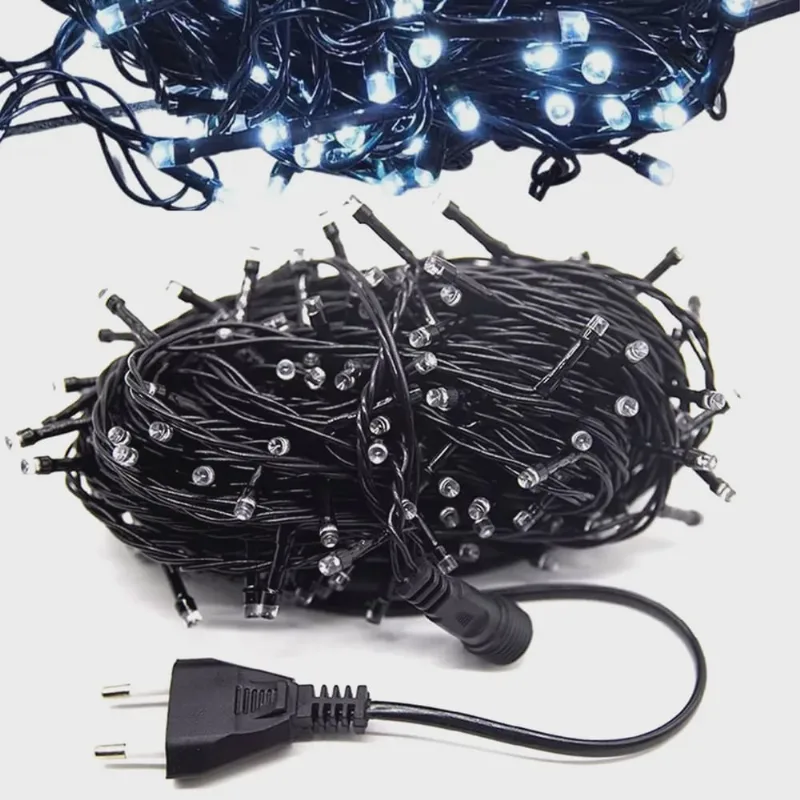 Pisca Pisca 100 Leds Natal Decoraçao Natalina 10 Metros Enfeite Arvore Janela Casa Loja Ornamento Advento