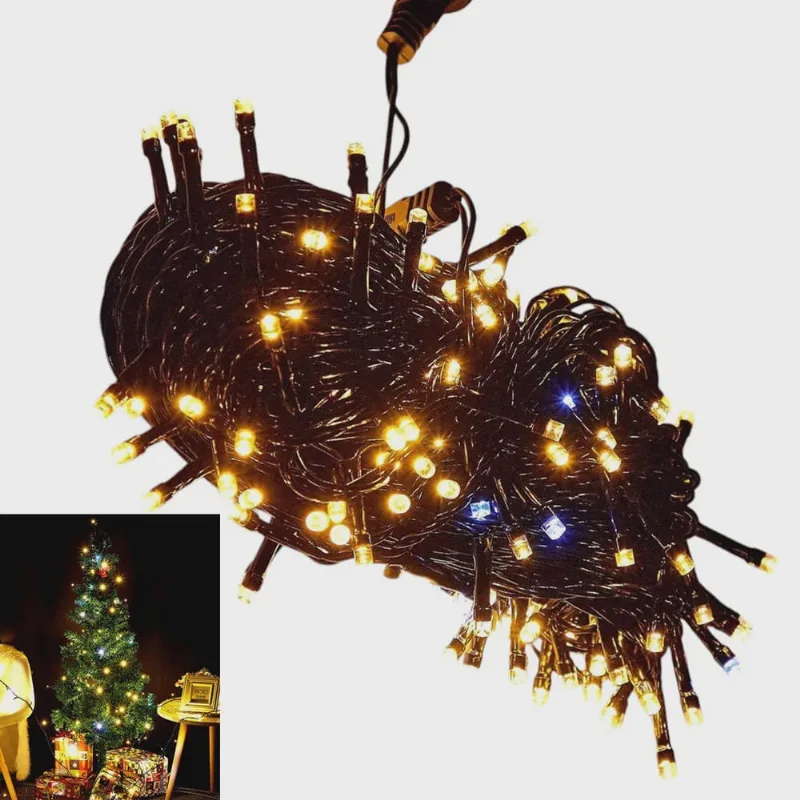 Pisca Pisca 100 Led Natal Natalino 10 Metros Decoraçao Enfeite Arvore Janela Porta Entrada Casa Loja Decoraçao Evento Comemoraçao Iluminaçao