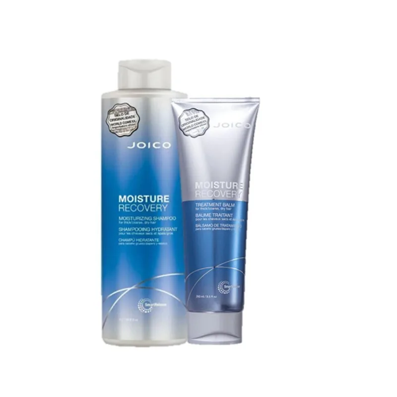 Kit de Cuidados Capilares Moisture Recovery Hidratação para Cabelos Ressecados Transparente Joico 1L - Joico - Agro