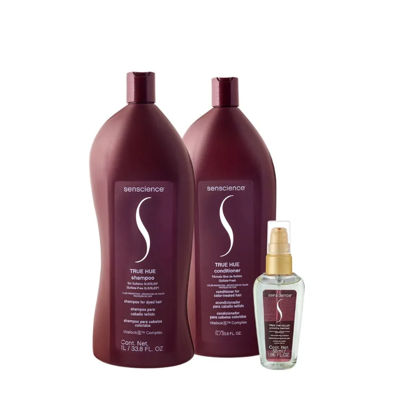 Kit Senscience True Hue Color Protecting Salon Oil (3 produtos)