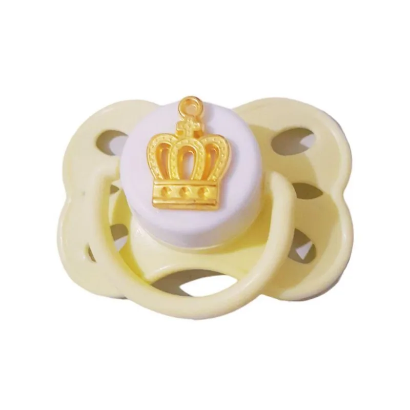 Chupeta Magnética Reborn Amarelo Bebê - 1 Unidade Com 2 Imãs