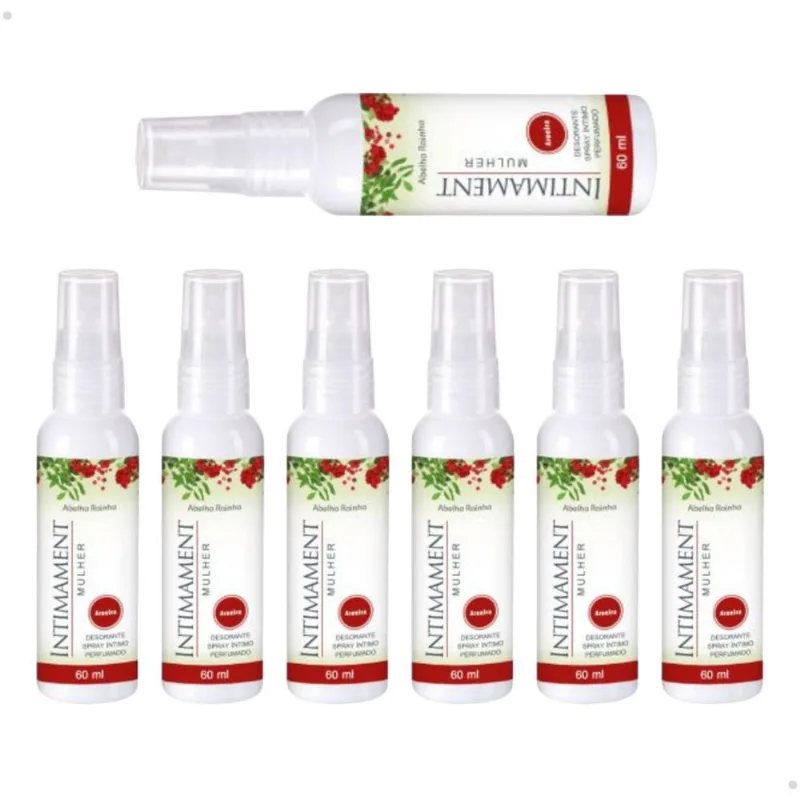 Kit 7 Desodorante Spray Íntimo Perfumado Aroeira Intimament