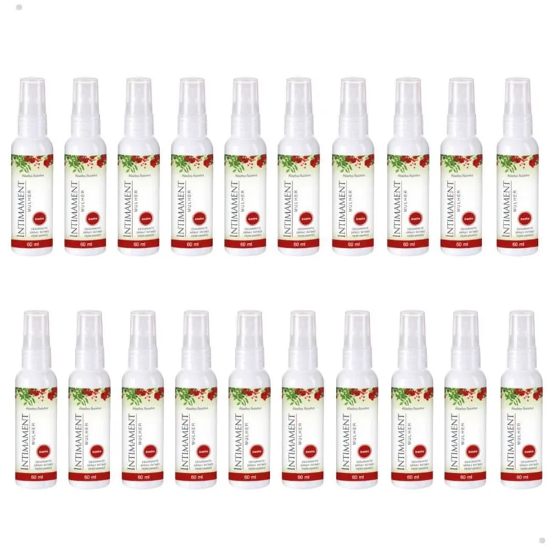 Kit 20 Desodorante Spray Íntimo Perfumado Aroeira Intimament