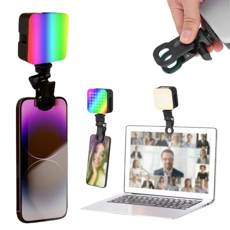 Luz Auxiliar Led Iluminador Para Celular Notebook Computador