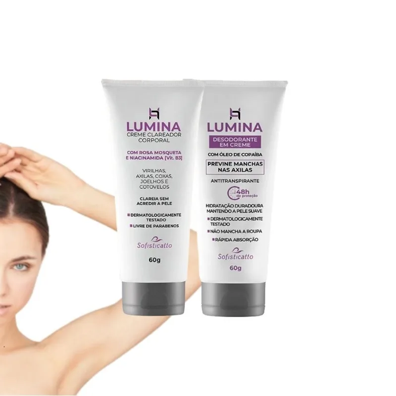 Creme Desodorante Antimanchas + Produto Clareador De Axila