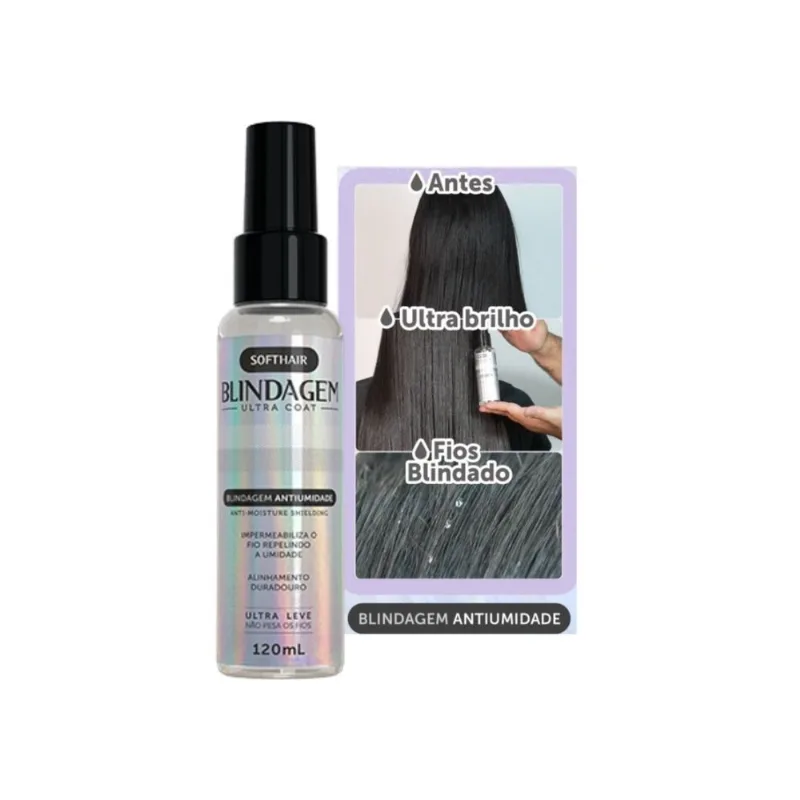 Proteção Contra Umidade No Cabelo Pré Escova Com Efeito Liso