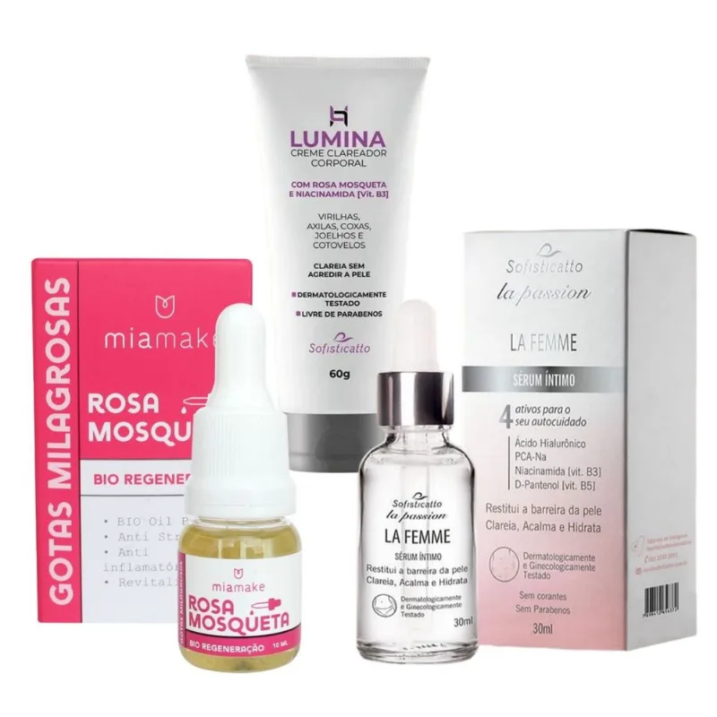 Sérum Hidratante Flacidez Vaginal + Produtos Clarear Virilha