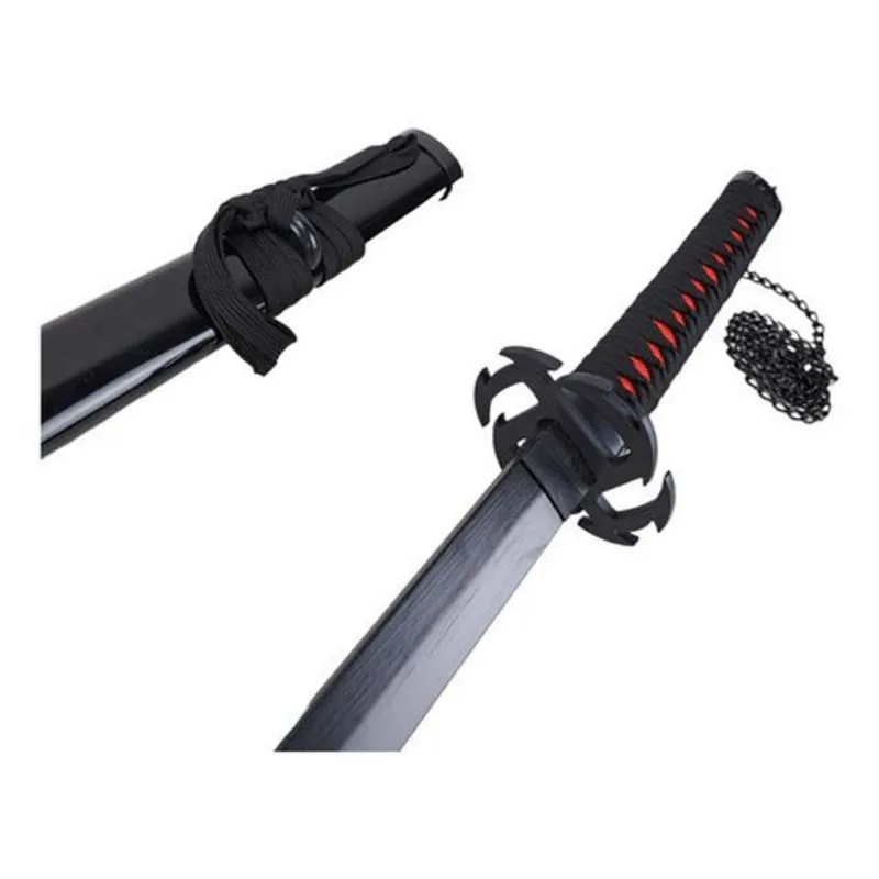 Katana Cosplay Tensa Zangetsu Evolution Bleach Lâmina Bambu