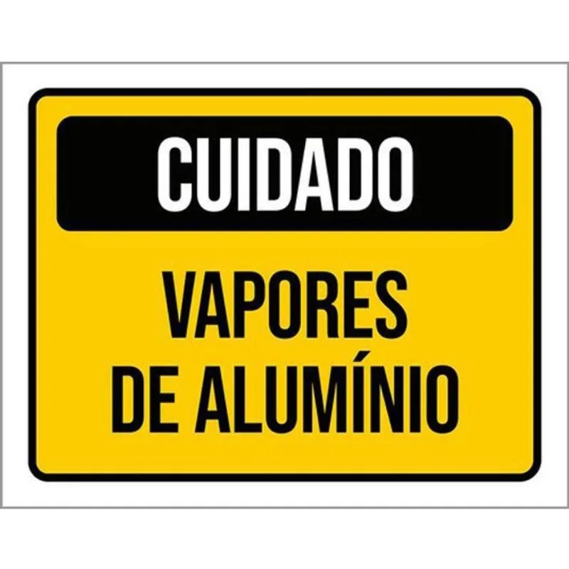 Kit 10 Placas De Cuidado Vapores De Alumínio 36X46