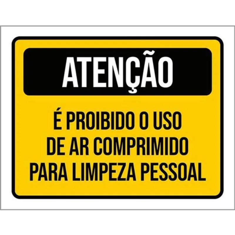 Kit 10 Placa Ar Comprimido Higiene Pessoal 36X46